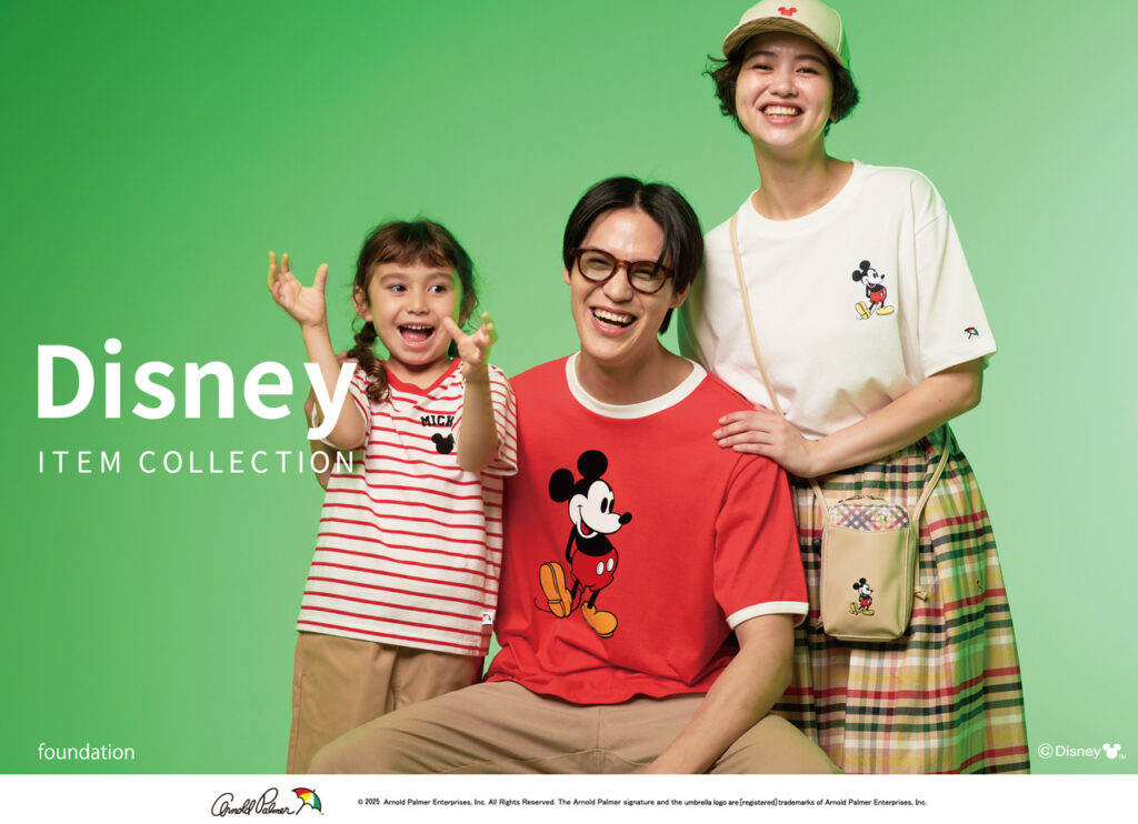 【アーノルドパーマーより「ミッキーマウス」のTシャツ、カバン、アクセサリーが発売】