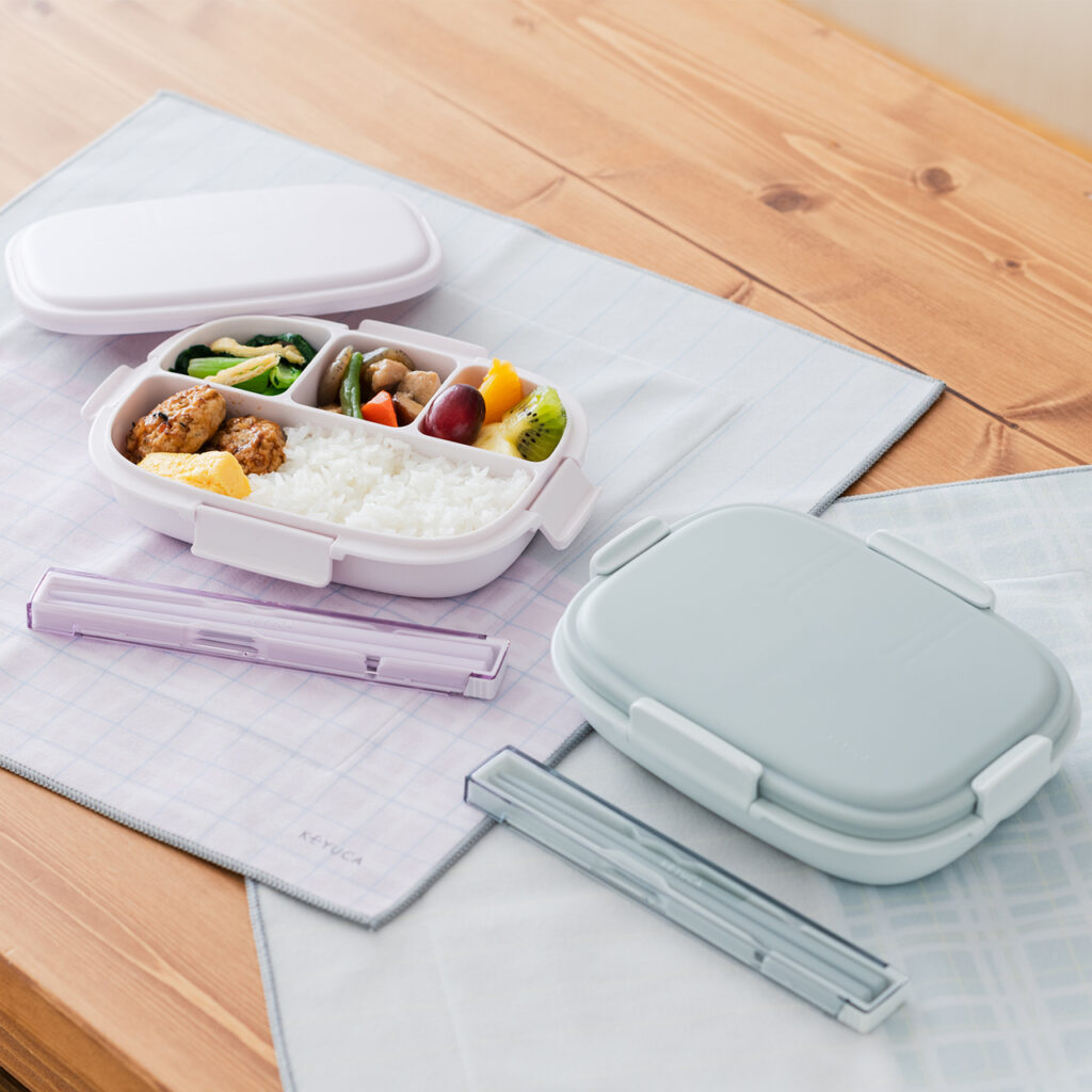 【抗菌＆仕切り一体型で詰めやすい！楽に洗えて仕切り一体型ランチ】