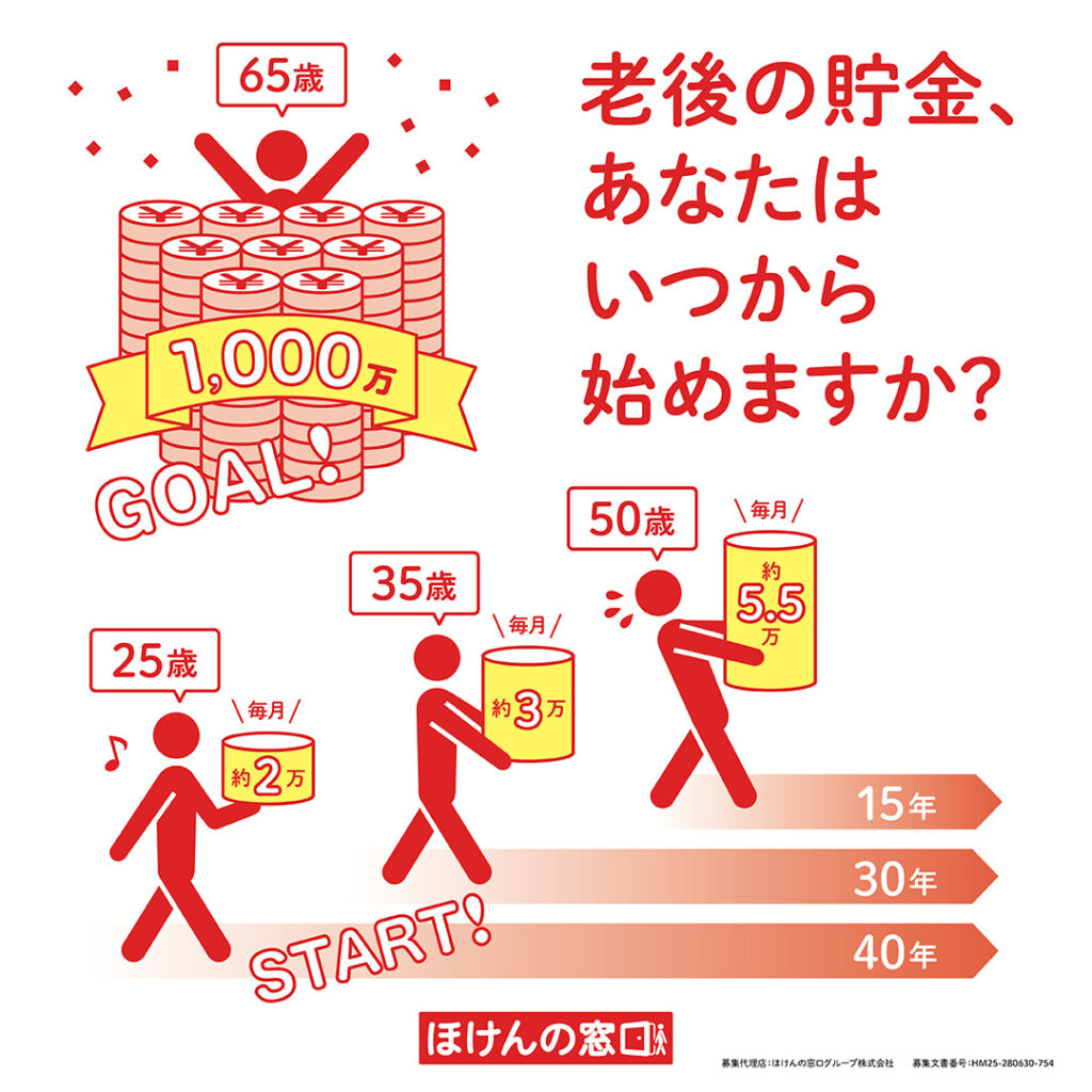 老後の貯金始めませんか？